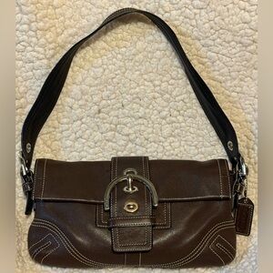 Coach Y2K Chocolate Brown SoHo Leather Shoulder Bag